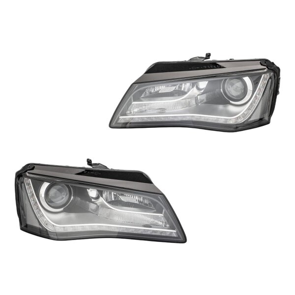 Headlight Set left right 12 V PSY24W D3S/H7 Bi-Xenon HELLA for AUDI A8