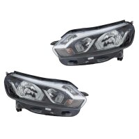 Headlight Set 12 V PY21W W21/5W H7/H1 halogen HELLA for...