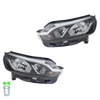 Headlight Set 12 V PY21W W21/5W H7/H1 halogen HELLA for...