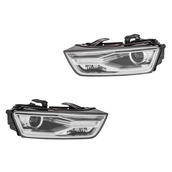 Headlight Set left right 12 V H8 LED D5S PSY24W Bi-Xenon HELLA for AUDI Q3