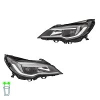 Headlight Set left right 12 V H7/H1 halogen HELLA for...