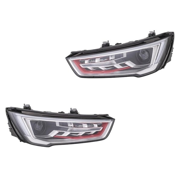 Headlight Set left right 12 V LED PSY24W D3S Bi-Xenon HELLA for e.g. AUDI A1