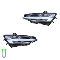 Headlight Set left right 12 V LED HELLA suitable for e.g....