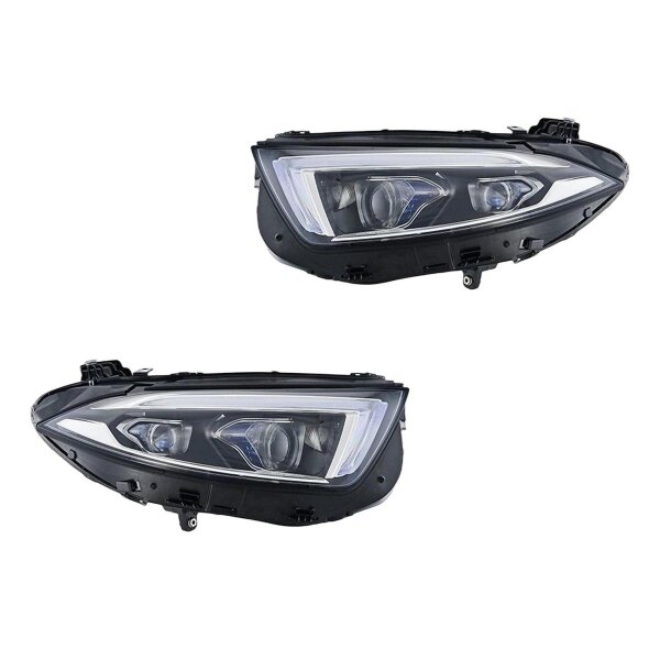 Headlight Set left right 12 V LED HELLA Lighting Expertise for MERCEDES-BENZ CLS