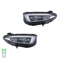 Headlight Set left right 12 V LED HELLA Lighting...