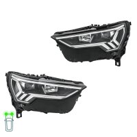 Headlight Set left right 12 V LED HELLA suitable for e.g....