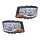 Headlight Set left right 24 V H7 halogen HELLA for e.g. SCANIA P II