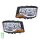 Headlight Set left right 24 V H7 halogen HELLA for e.g. SCANIA P II