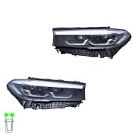 Headlight Set left right 12 V LED HELLA for BMW 5 Series...