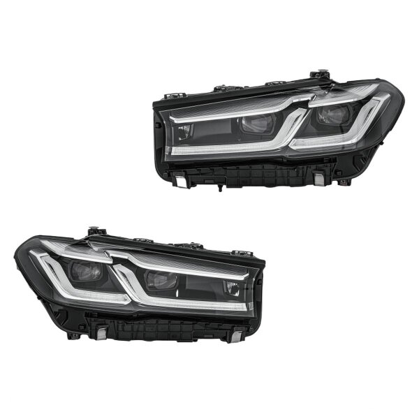 Headlight Set left right 12 V LED Matrix HELLA for BMW 5 Series and others