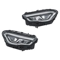 Headlight Set left right 12 V LED HELLA Lighting...