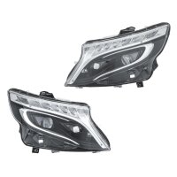Headlight Set left right LED HELLA for MERCEDES-BENZ VITO...