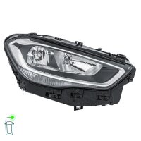 Headlight Set left right 12 V LED H7/H7 halogen HELLA for MB GLA