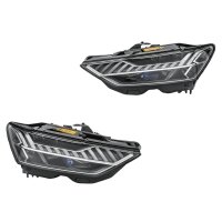 Headlight Set left right 12 V LED matrix high-resolution...