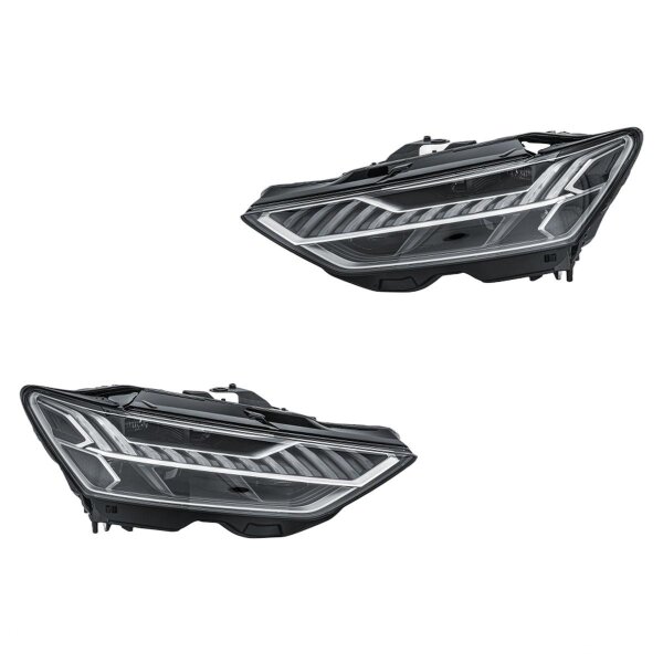 Headlight Set left right 12 V LED Matrix HELLA suitable for AUDI A7