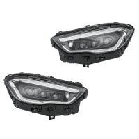Headlight Set left right 12 V LED HELLA Lighting...