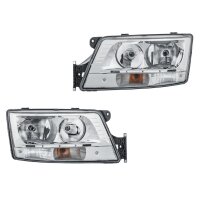 Headlight Set left right 24 V PY21W LED H7/H7 halogen...