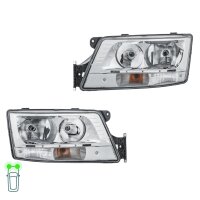Headlight Set left right 24 V PY21W LED H7/H7 halogen...