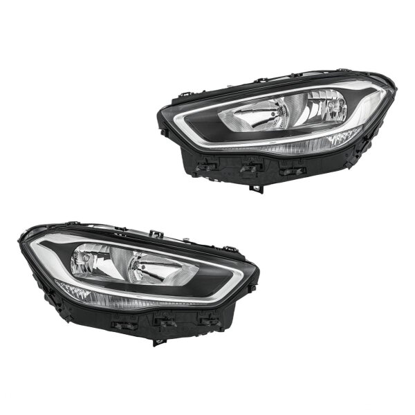 Hauptscheinwerfer-Set links rechts 12 V H7/H7 LED Halogen HELLA für MB GLA