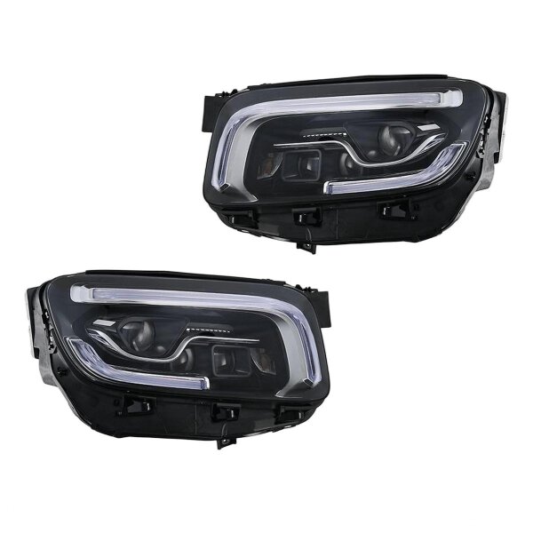 Headlight Set left right 12 V LED HELLA Lighting Expertise for MERCEDES-BENZ GLB