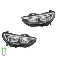 Headlight Set left right 12 V LED H7/H7 halogen HELLA for...