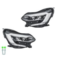 Headlight Set left right LED HELLA suitable for RENAULT...