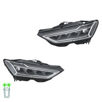 Headlight Set left right 12 V LED HELLA suitable for AUDI A7