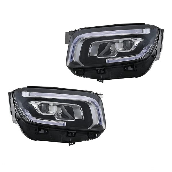 Headlight Set left right 12 V LED HELLA Lighting Expertise for MERCEDES-BENZ GLB