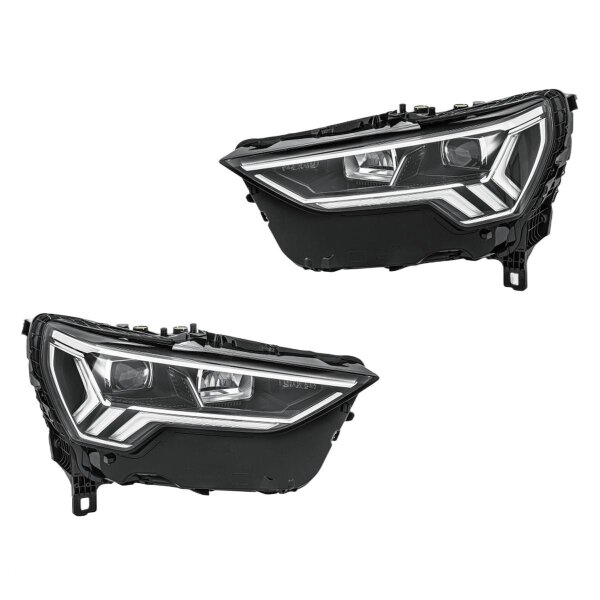 Headlight Set left right 12 V LED HELLA suitable for e.g. AUDI Q3