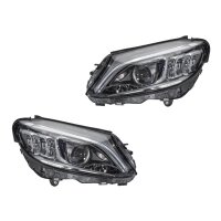 Headlight Set left right LED HELLA for MERCEDES-BENZ...