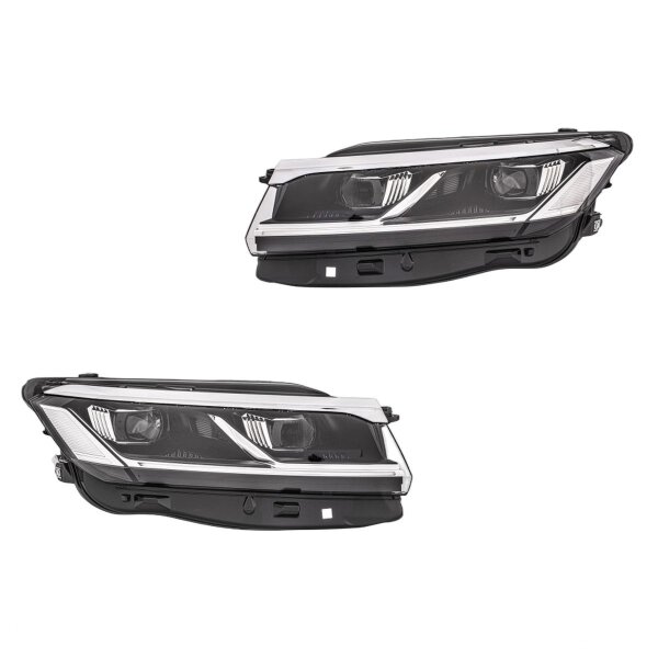 Headlight Set left right 12 V LED HELLA suitable for VW TOUAREG