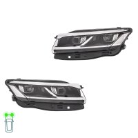 Headlight Set left right 12 V LED HELLA suitable for VW...