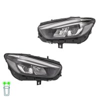 Headlight Set left right 12 V LED HELLA for MERCEDES-BENZ...