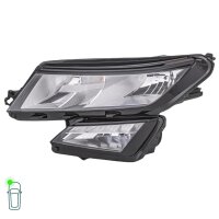 Headlight Set left right W5W PWY24W H8 H7/H7 Halogen HELLA for SKODA KODIAQ