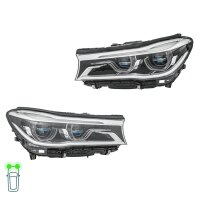 Headlight Set left right 12 V LED Laser HELLA Lighting...