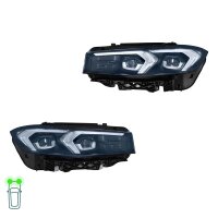 Headlight Set left right 12 V LED HELLA suitable for BMW...