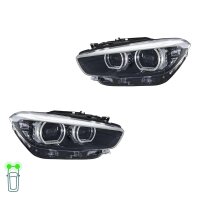 Headlight Set left right 12 V LED HELLA for BMW 1 Series...