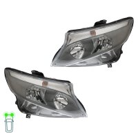 Headlight Set left right 12 V PY21W H7 H15 FF Halogen...