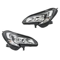 Headlight Set H7/H7 PSY24W LED Halogen FF HELLA for e.g....