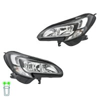 Headlight Set H7/H7 PSY24W LED Halogen FF HELLA for e.g....