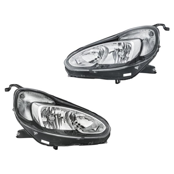 Headlight Set left right 12 V H7/H1 W21/5W HELLA Lighting Expertise for OPEL