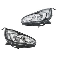 Headlight Set left right 12 V H7/H1 W21/5W HELLA Lighting...