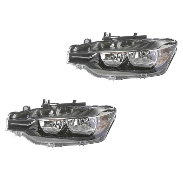 Headlight Set left right 12 V H7/H7 PY21W Halogen FF HELLA for e.g. BMW 3 Series