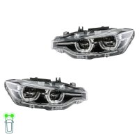 Headlight Set left right 12 V LED HELLA for BMW 3 Series...