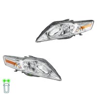 Headlight Set 12 V W5W PY21W H7/H1 Halogen HELLA for FORD...