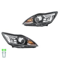 Headlight Set 12 V D1S/H1 PY21W W5W Bi-Xenon HELLA for...