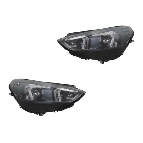 Headlight Set left right 12 V LED Matrix HELLA suitable for BMW X1