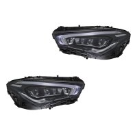 Headlight Set left right 12 V LED HELLA for MERCEDES-BENZ...