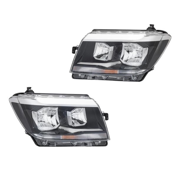 Headlight Set left right 12 V W5W H21W H7 H15 FF HELLA for e.g. VW CRAFTER