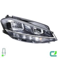 Scheinwerfer-Set links/rechts WY21W HELLA für VW Golf VII (5G1, BQ1, BE1, BE2)